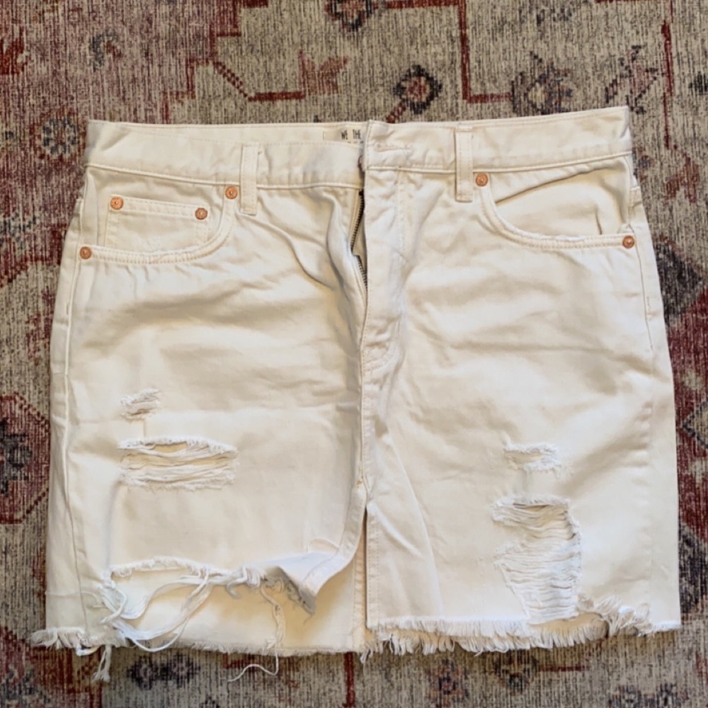 Free People denim skirt